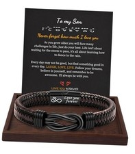 Valentines Day Gifts for Him Boyfriend 2 To My Son - Love you forever - 9"