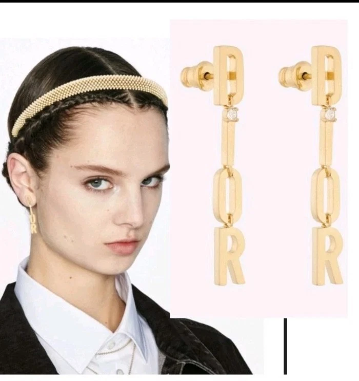 Dior earrings Luxury Jewelry Original Receipt Authentic Authenticated New