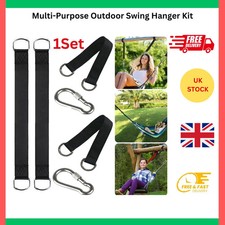 2pcs Swing Hammock Tree Hanging Straps Kit Hooks Carabiner Garden Swing Fittings
