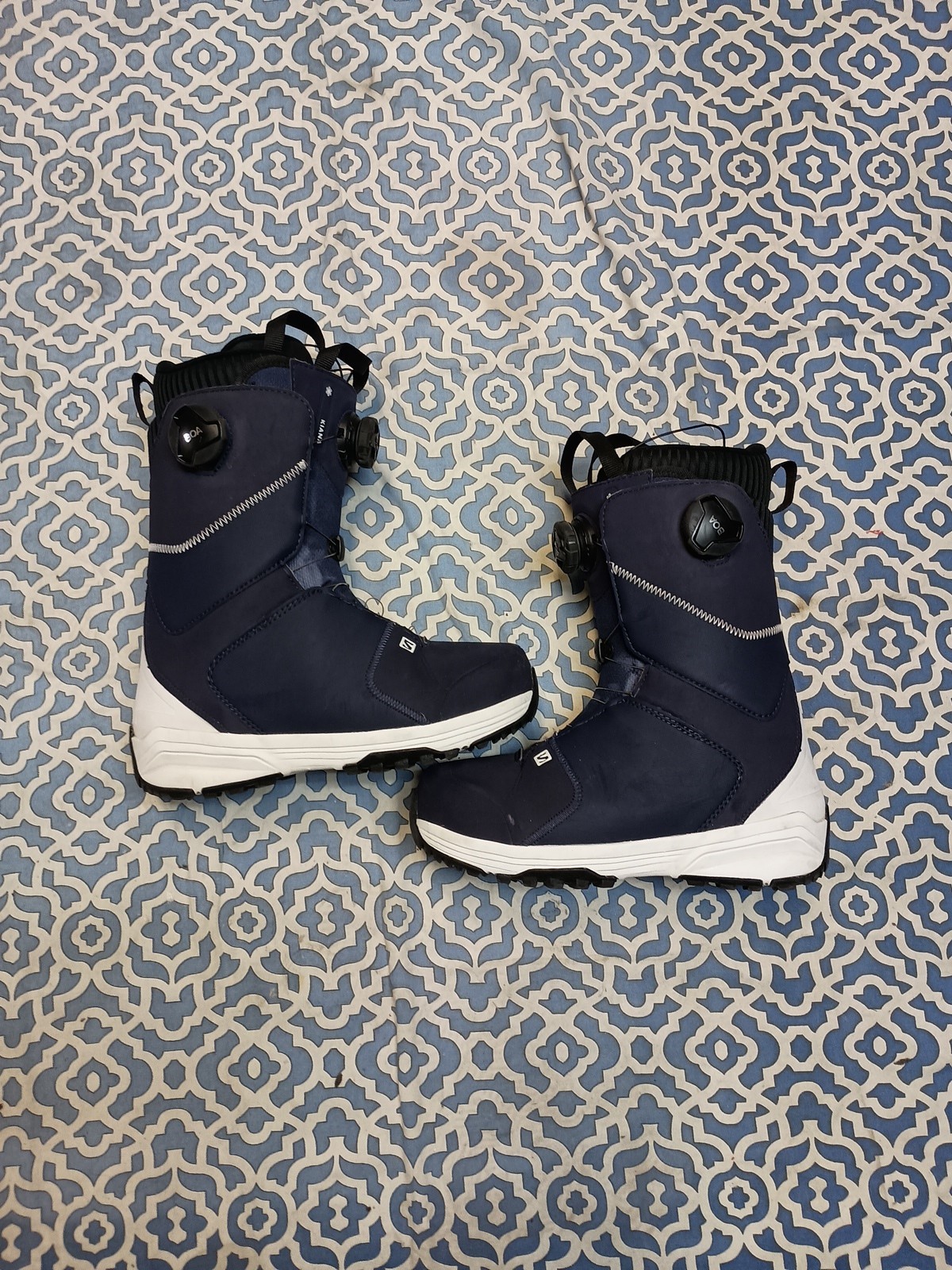 Stivali da snowboard Salomon Kiana Dual BOA donna 7 5w 6 5m 38 5eur blu comodi Ln