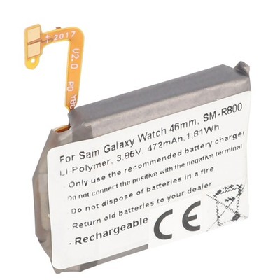 Akku passend für Samsung Galaxy Watch 46mm, SM-R800, Li-Polymer, 3,85V, 472mAh,