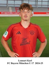 Lennart Karl  Autogrammkarte Bayern München ...