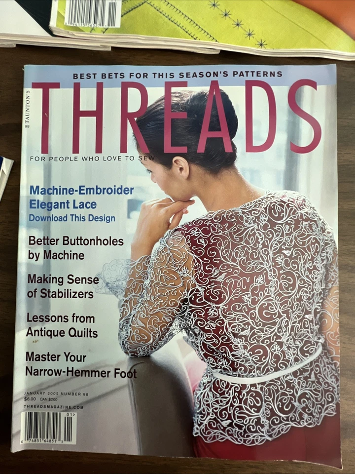 Threads Magazine Lot of 10 ISSUES 2002-2005 Vols 98 101 104 110 113 115-119 - Image 2 of 4