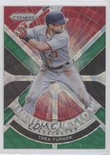 2021 Panini Prizm Illumination Green Wave Prizm Trea Turner #IL-11 02vv