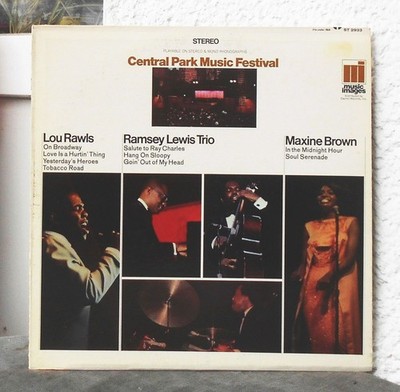 Central Park Music Festival  Lou Rawls  Ramsey Lewis Maxine Brown   Soul LP
