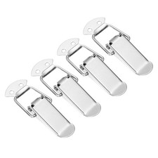 4 Pcs 0.8 Inch 201 Stainless Steel Spring Loaded Toggle Latch, Silver