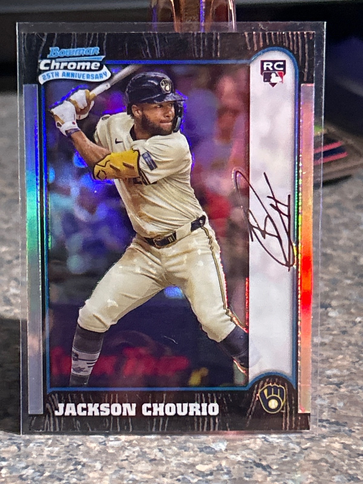 2024 Bowman Chrome 25th Anniversary Jackson Chourio Rookie Refractor #BC25-14