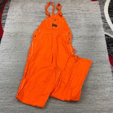 VTG Washington Sanforized Dee Cee Overall Bib 28 Orange 28x34 Carpenter 60s 70s