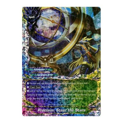 Buddyfight TCG Karte S-BT01/0018EN RR Proclaim: Steer the Stars Gargantua Awakene