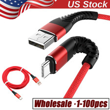 Braided USB C Type C Fast Charging Data Cable Cord for iPhone 17 Pro Max 16 lot