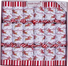 Robin Reed 13" Christmas Crackers, Racing Sausage Dog (72513)