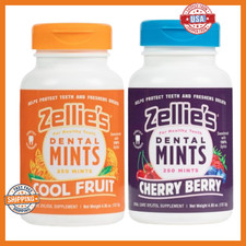 Zellie's  100 Xylitol Breath Mints Combo Pack  No Aspartame, Gluten Free, Veg