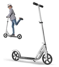 Scooter for Kids 6–12 & Adults, Max Load 240 LBS, Adjustable Height,Lightweight