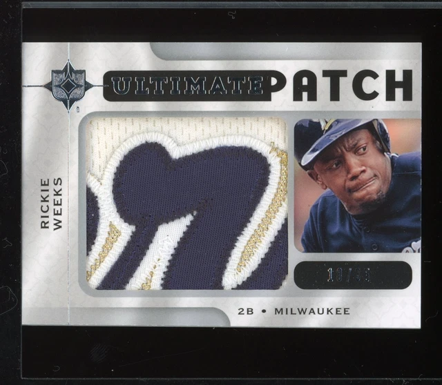 2009 UD Ultimate Collection Rickie Weeks Jumbo Jersey Patch #18/35 Game Used