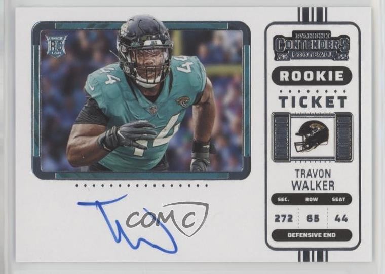 2022 Panini Contenders Ticket RPS Variation Travon Walker Rookie Auto RC 00v4