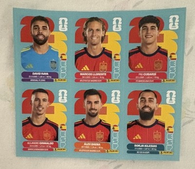 JUGON 231 6 STICKERBOGEN SPANIEN UPDATE SET FIFA WM 2026