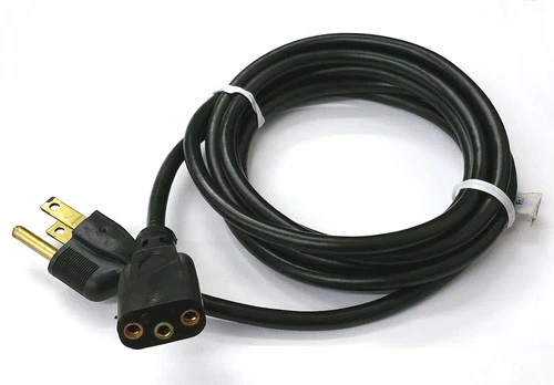 HP Power Cord-7FT, Vintage PH-163 Oval Power Cord for HP & Other Test Equipment