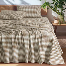 SONORO KATE 100 French Pure Linen Sheets, Breathable and Durable Linen Queen Si