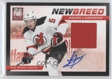 2011 Panini Elite New Breed Materials Signatures 9/50 Adam Larsson #1 Auto 0f8