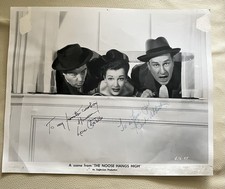 Lou Costello & Bud Abbott Signed Autographed 