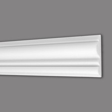 PROVISTON | Wandleiste | 21 x 79 x 2000 mm | Polystyrol | Wei&szlig; | Zierleiste