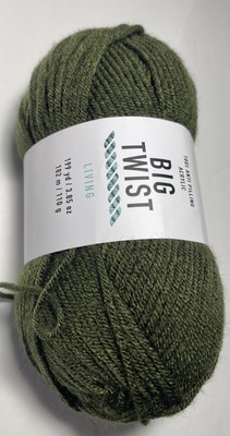 BIG TWIST - LIVING YARN   1-Pk. PINE GREEN. 1 combine Shipping, see details.