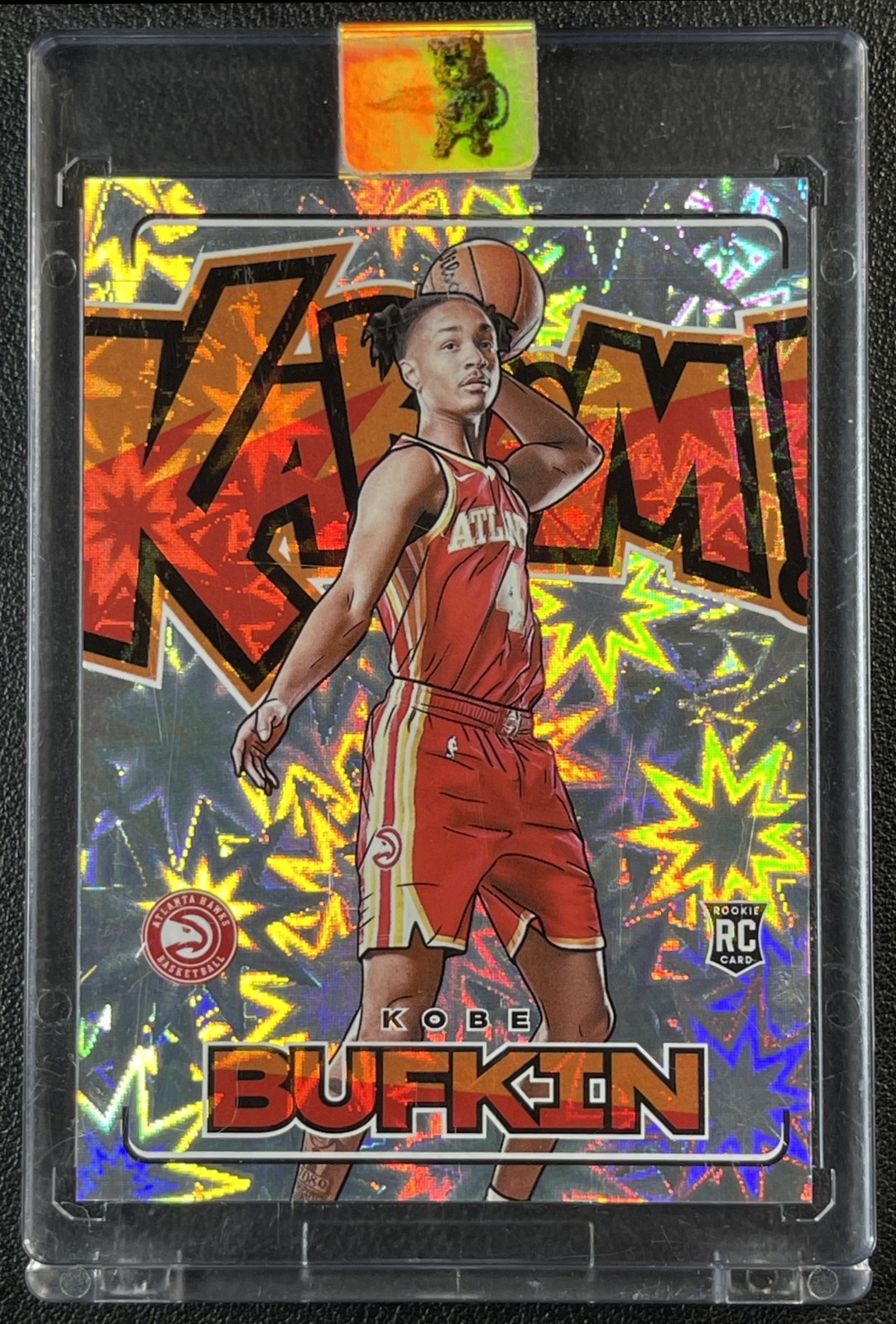 KOBE BUFKIN 2023-24 PANINI CROWN ROYALE #24 KABOOM SSP ROOKIE RC HAWKS