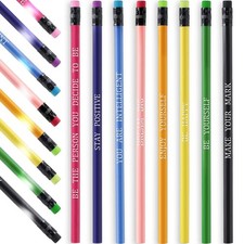 60 Pcs Personalized Pencils with Name Motivational Fun Pencils Color Inspirat...