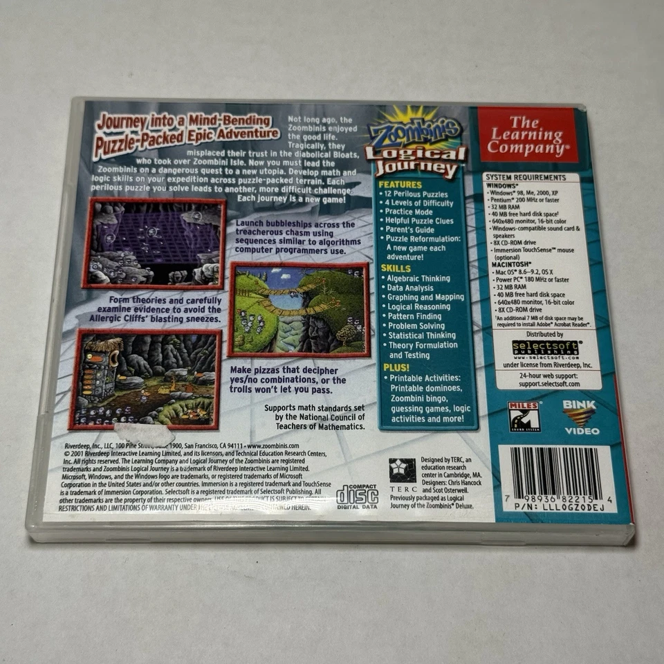 Zoombinis: Logical Journey (Windows/Mac, 2001)- case, disc - Image 3 of 3