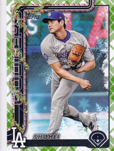 2025 Topps Topps Holiday Plaid Shohei Ohtani card #H1. nrmt-mt