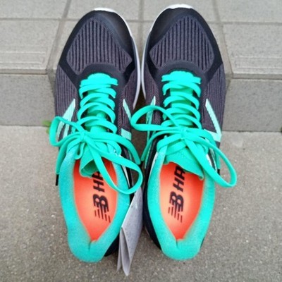 New Balance Sneakers Shoes HANZO U Running MHANZUE1 Black Green Men's US8.5 NEW