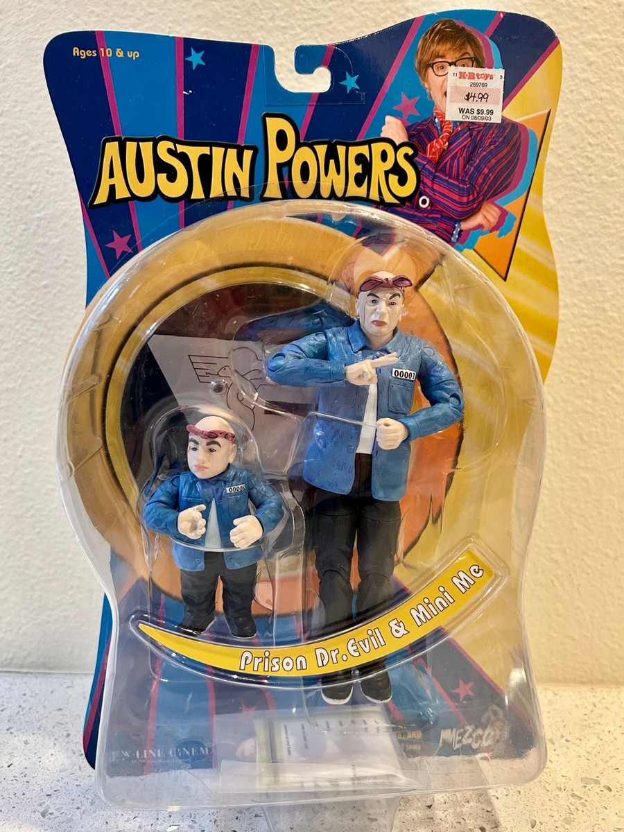 Austin Powers Prison Dr. Evil and Mini Me 2002 Mezco Action