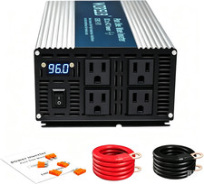 96V to 110V 220V Pure Sine Wave Inverter 2500W Power Converter Truck Camp Car RV