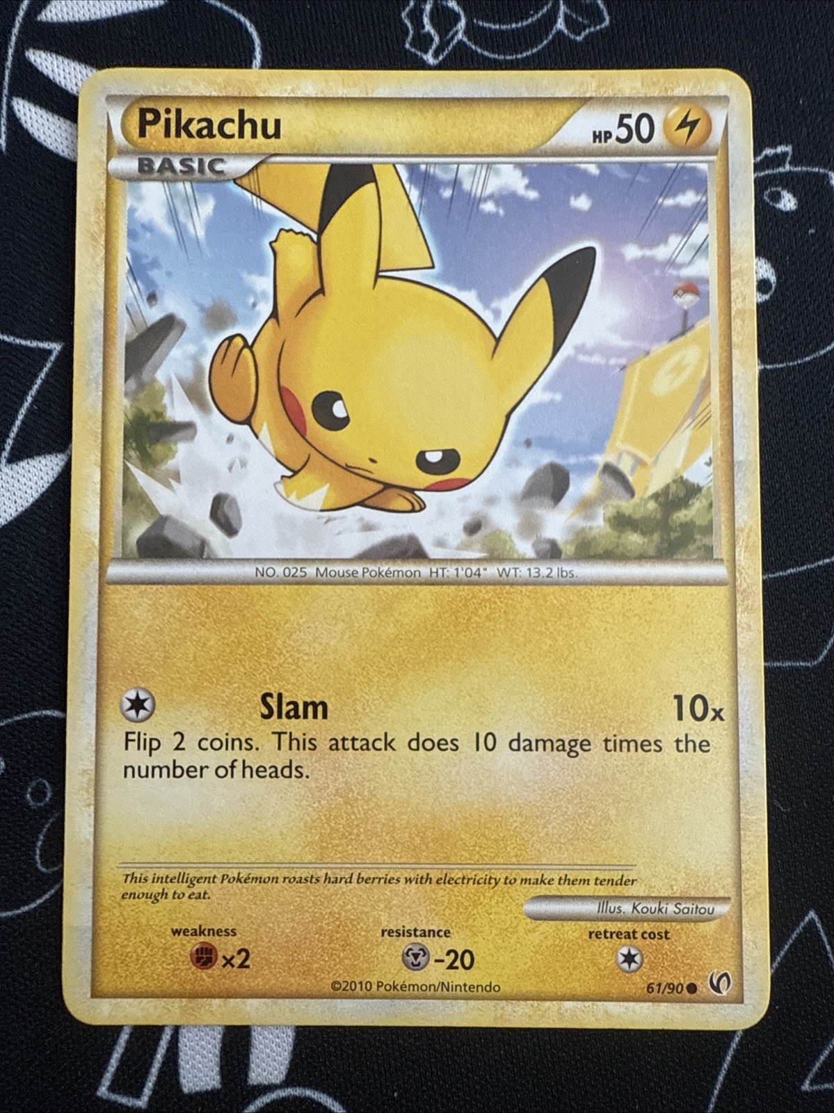 Pokémon TCG Pikachu 61/90 HGSS Undaunted Regular NM