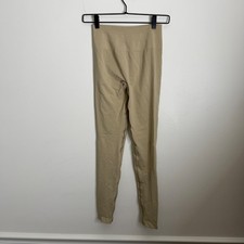 Alphalete Seamless High Waisted Ruched Butt Leggings Women's Medium Beige