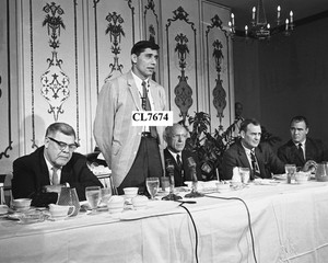 Joe Namath at Press Luncheon that He Signed to Play with the New York Jets Photo