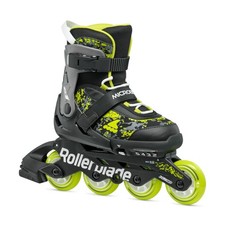 Rollerblade Microblade SL Kids Adjustable Inline Skates Black Lime Junior
