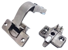 Nexis Click On 155° hinge for Grass folding door with mounting plate