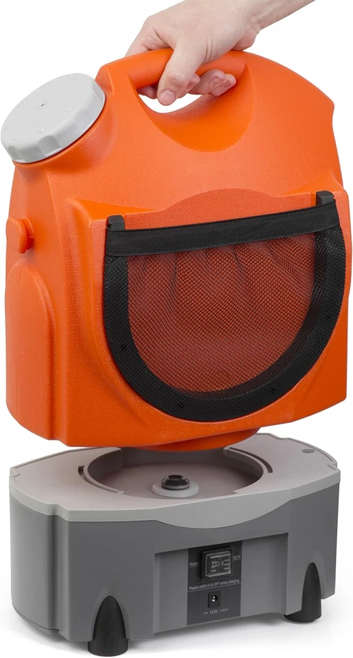 Lavadora pulverizadora portátil multiusos Ivation con tanque de agua - funciona con Recha incorporada Foto 3 de 4