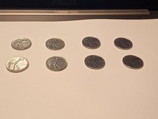 Lotto 8 Monete 50 LIRE VULCANO 1955 REPUBBLICA ITALIANA 