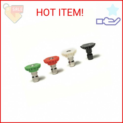 #ad Greenworks Universal Pressure Washer Nozzle Tips 4 Pack 5201502 $30.10
