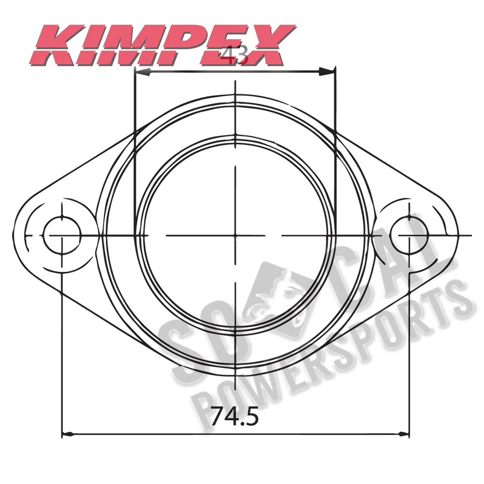 Brida de montaje adaptadora de carburador Kimpex para Arctic Cat Prowler 1991-1992 Foto 2 de 3