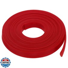 uxcell Expandable Sleeving,1-inch 25ft Cable Sleeve, Red