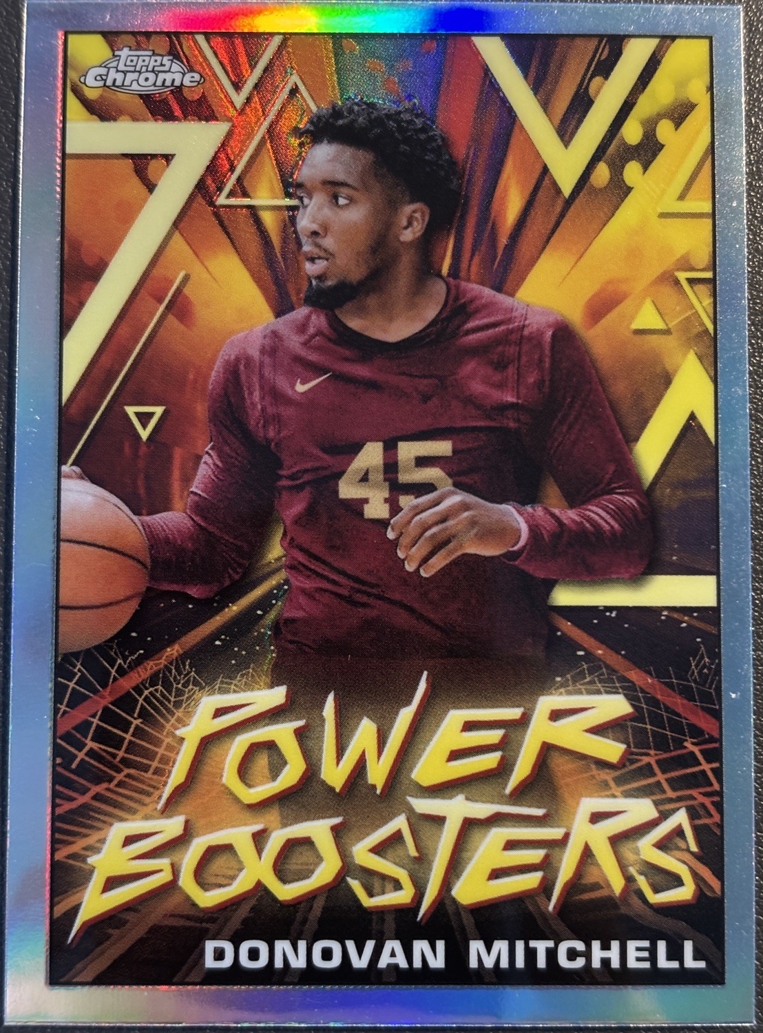 2023-24 Topps Chrome Power Boosters Donovan Mitchell #PB4 Cleveland Cavs Card!