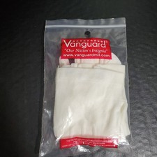 Vanguard White Cotton Service Gloves Formal Dress   Snap Wrist, OSFM OSFA - NEW