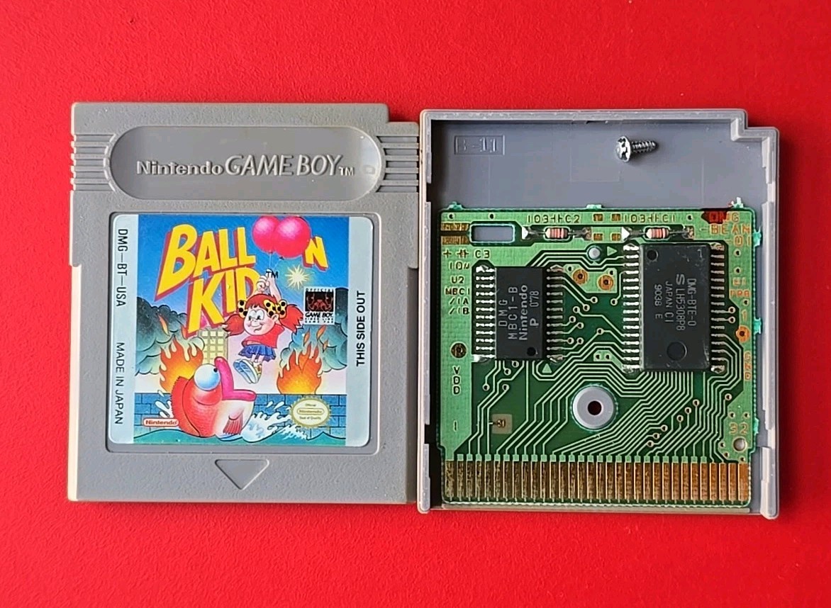 Balloon Kid Game Boy Original Nintendo GB Cleaned Tested 90s Side Scroller