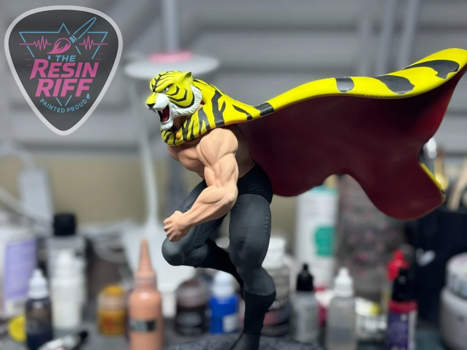 UOMO TIGRE STATUA 1/10 -  UNPAINTED RESIN KIT - NUOVO - DA DIPINGERE - Immagine 3 di 4