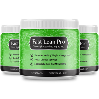 Fast Lean Pro Advanced Supplement Powder Official Formula (3 Pack)
