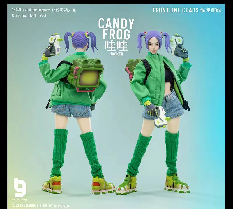 New JoyToy FRONTLINE CHAOS CANDY FROG HACKER 1/12 Scale 6