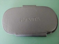 OEM Sony PS VITA System Black Faux Leather Folding Travel Carrying Case